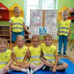 Dzieci biorące udział w akcji Bezpieczny Przedszkolak