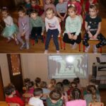 Dzieci oglądają bajkę- Przygody Kota Filemona