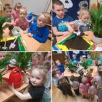 Dzieci z oddziału Biedronek sadzą skrzydłokwiaty (2)
