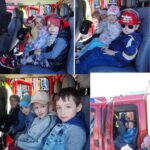 Dzieci z oddziału Biedronek i Mrówek z wizytą u strażaków
