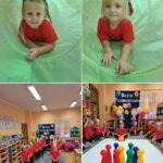 Zabawy ruchowe i integracyjne dzieci z oddziału Biedronek