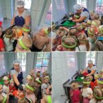 Dzieci z wizytą w kuchnii przedszkolnej