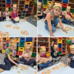 Dzieci uczestniczą w zabawie matematycznej