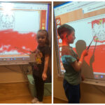 Dzieci kolorują flagę Polski online