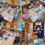 Dzieci kolorują obrazki