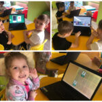 Dzieci podczas ćwiczeń