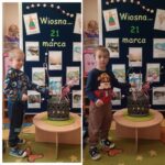 Dzieci układają kompozycje z Gaiku