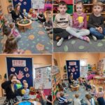 Dzieci z oddziału Biedronek podczas zajęć edukacyjnych pt. Stop Przemocy