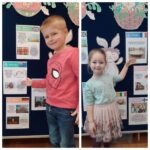 dziec z prezentami od zajączka