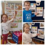 dziec z prezentami od zajączka