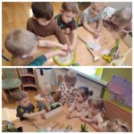 Przedszkolaki z oddziału Żuczki na zajęciach z ogrodnictwa