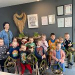 Zdjęcie z ozdobami i Panią florystką