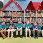 dzieci na zajęciach bibliotecznych