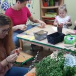 rodzice konstruowanie palmy