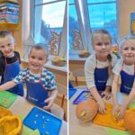 Dzieci wyciągają pestki