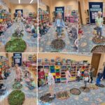 Dzieci z oddziału Biedronek na ścieżce sensorycznej