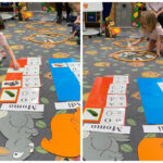 Dzieci przyporządkowują obrazki do liter