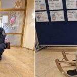 Dzieci prezentują właściwą jazdę na sankach