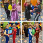 Dzieci tańczą z balonami