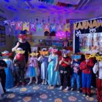 Dzieci z oddziału Tulipanki z maskami