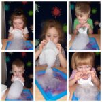 Barwna piana w laboratorium koloru