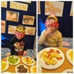 Dzieci próbują owoce