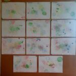 Dzieła sztuki - obraz malowany bańkami