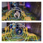 dzieci pokonują tor