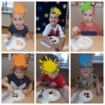 Jadalny barwny obraz z bitej śmietany