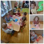 olorowe skarpetki - praca plastyczna Mrówek