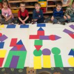 Kompozycja z figur geometrycznych