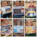 Mrówki z planszami edukacyjnymi