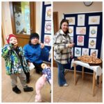 Słodki Pączkowe poczęstunek na holu przedszkola