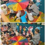 Zabawy z chustą animacyjną w Żuczkach