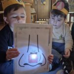 Zmysł węchu- zabawa z latarką