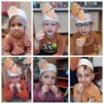 Dzieci kosztują marchewkę