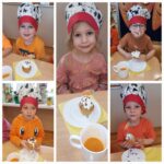 Dzieci kosztują marchwiowe muffiny