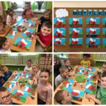 Dzieci podczas zajęć plastycznych