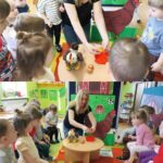 Dzieci poznają budowę jajka.