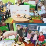 Dzieci poznaja produkty jakie daje świnka i gdzie mieszka.