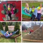 Dzieci bawią się na placu zabaw