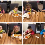 Dzieci jedzą obiad