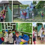 Dzieci przechodzą kolejne tory przeszkód