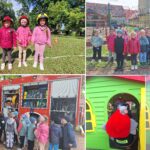 Dzieci z oddziału Biedronek podczas spotkania ze strażakami