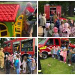 Strażacy pokazuja w jaki sposób pomagają ludziom