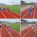 Bieg przedszkolaków na bieżni