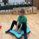 Chłopiec podczas konkurencji sportowej