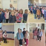 Dzieci z oddziału Biedronek zwiedzają szkołę