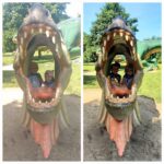 Dzieci z oddziału Żuczki w paszczy tyranozaura