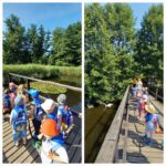 Przedszkolaki z oddziału zuczki spacerują po ogrodzie zoologicznym